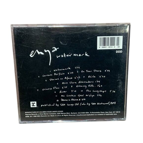 2008 Enya Watermark Ethereal Calming Audio Music CD VG Conditiobn - Picture 3 of 3